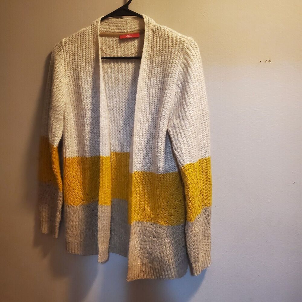 S.oliver Stripe Cardigan Sweater US size 2 UK size 6